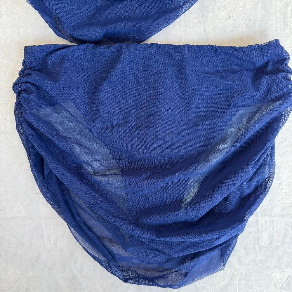 CupShe NEW Women's Navy Blue 2 Piece Bikini Swimsuit Swimwear Size Medium #26003 - Picture 4 of 9